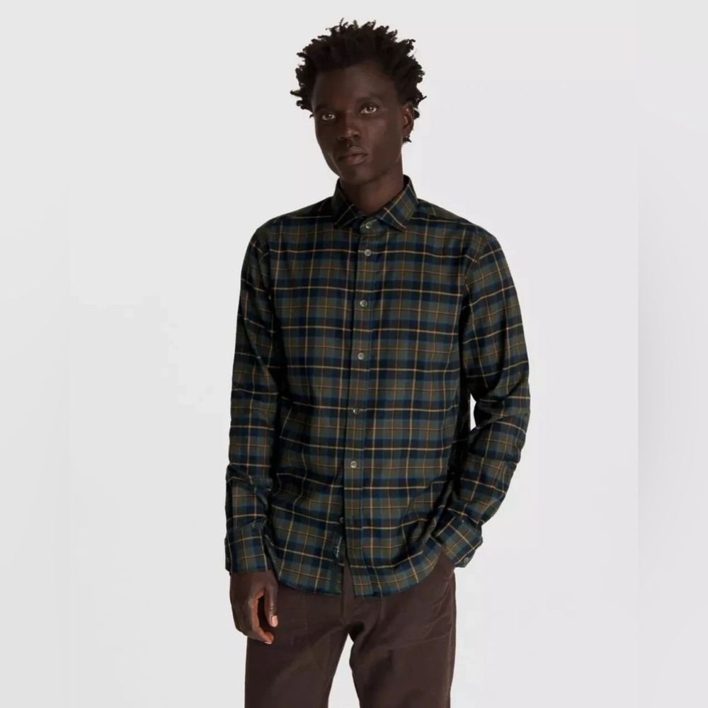 Rag & Bone Pursuit Rove Plaid Flannel Shirt Button Up Long Sleeve Cotton Mens XS